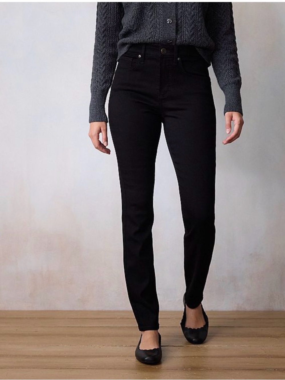 LC Lauren Conrad Black High-Rise Skinny Jeans Size 6 Short